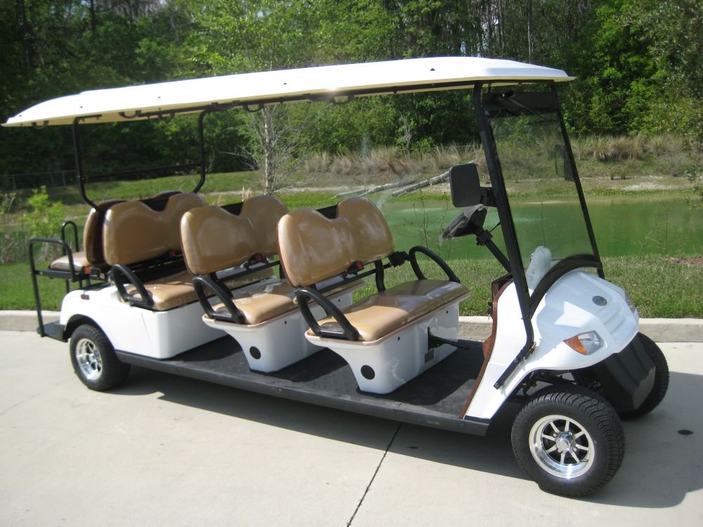 An 8 seater golf cart rental