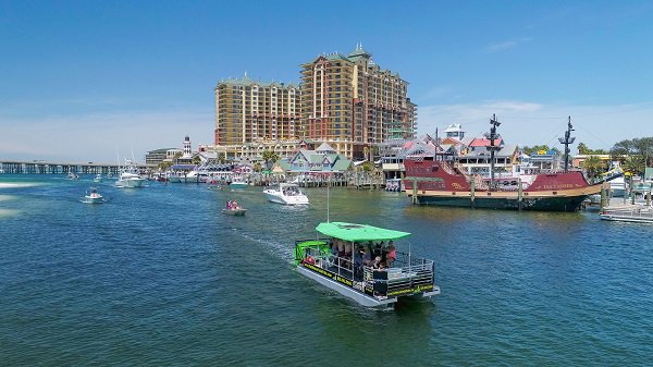 Destin Harbor & Crab Island Cycleboat Pub Tours near our vacation rentals