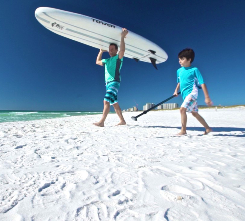 Destin Harbor Stand Up Paddleboard Rental By Luther’s Watersports near our vacation rentals