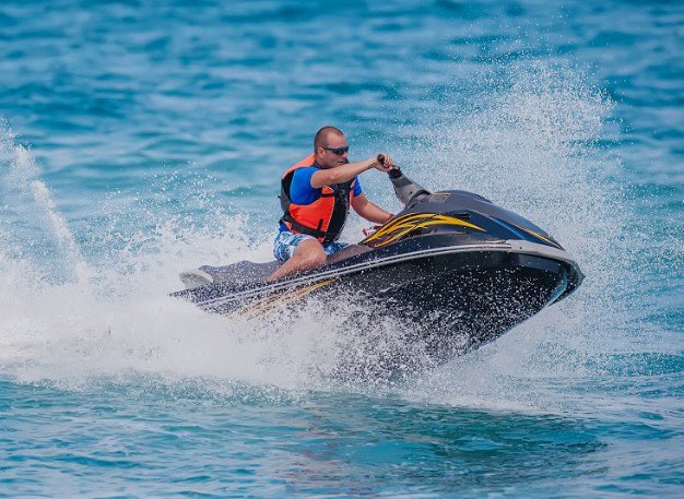 Man on jet ski or waverunner rental