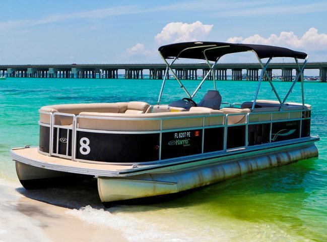 Destin Pontoon Boat Rental with Gilligan’s Watersports near our vacation rentals