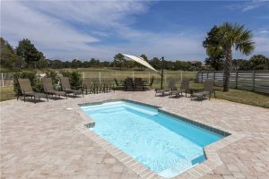 A view of the community pool.