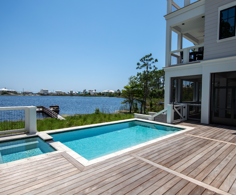 pool with water view