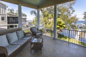 Water view from this 6 bedroom 4 bathroom vacation rental house in Santa Rosa Beach, FL.