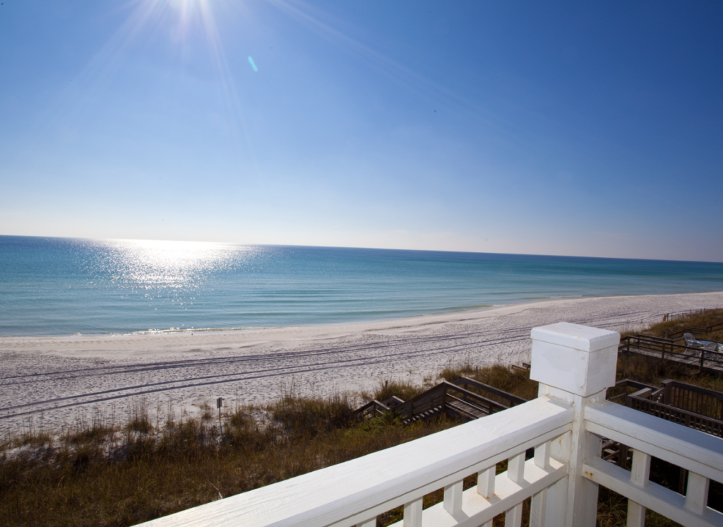 View of beach on 30A
