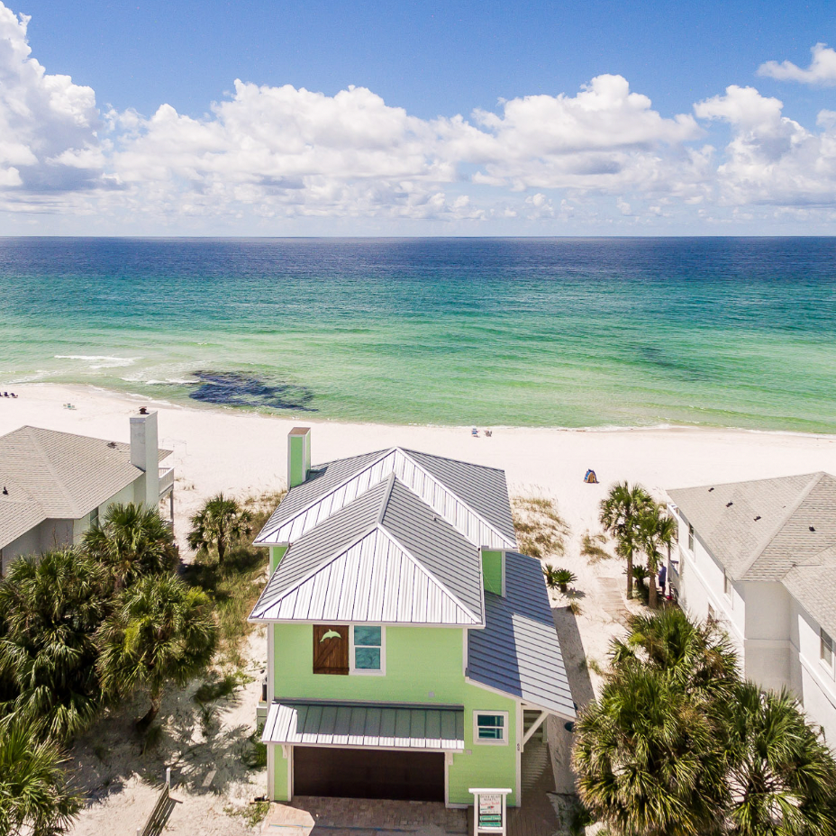 Aerial view of Diamond Dunes - beach vacation rental home on 30A Florida