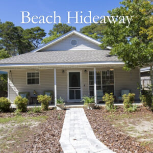 Front view of Beach Hideaway - a pet friendly vacation home in Santa Rosa Beach area of 30A