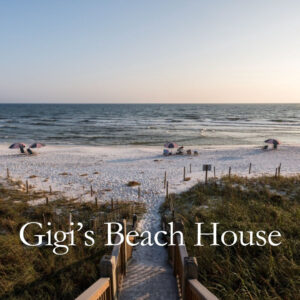 View of 30A beach from Gigi's Beach House vacation rental