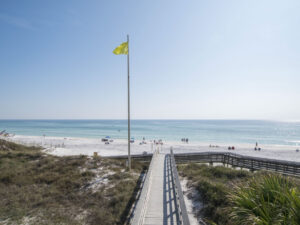 Beach near Gulf Place on 30A. 30A vacation condo rentals right on the beach or near the beach.